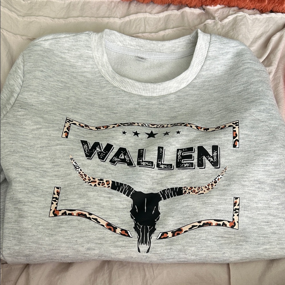 SHEIN Gray Graphic Kids Sweater